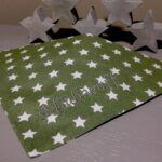 Hundehalstuch Olivgrün mit Sternen